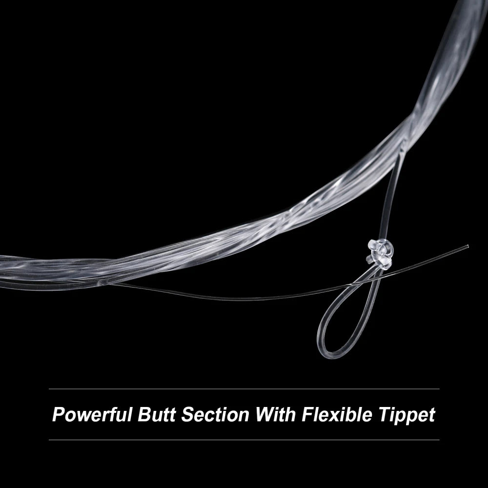 2,74 m Fliegenfischen Tapered Leader